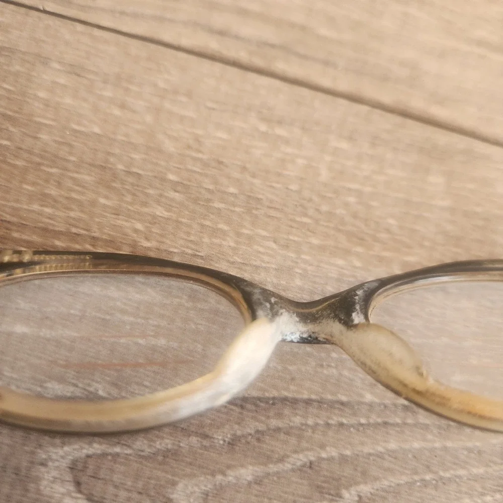 Vintage Frame France‎ TWE L. Evrard Embellished Cat Eye Rhinestone Frames Only